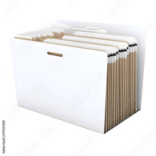 Fototapeta file folders in shelf racks PNG