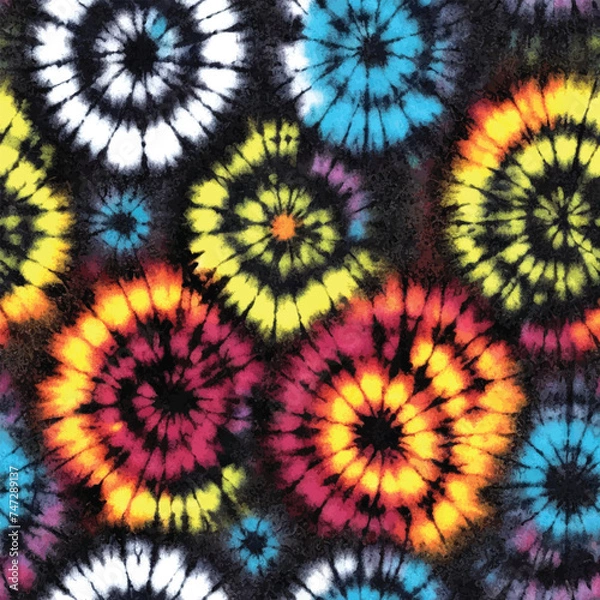 Obraz Tie dye pattern background. Watercolour abstract texture.