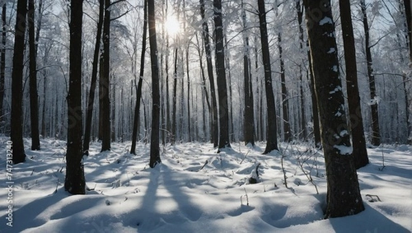 Obraz forest in winter