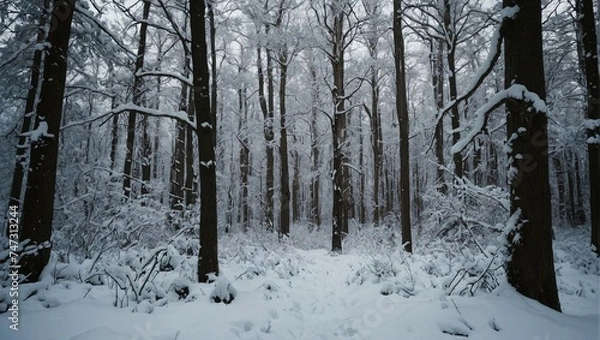 Obraz forest in winter