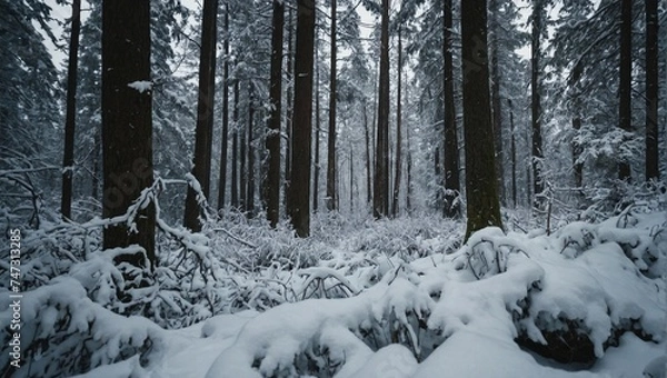 Obraz forest in winter