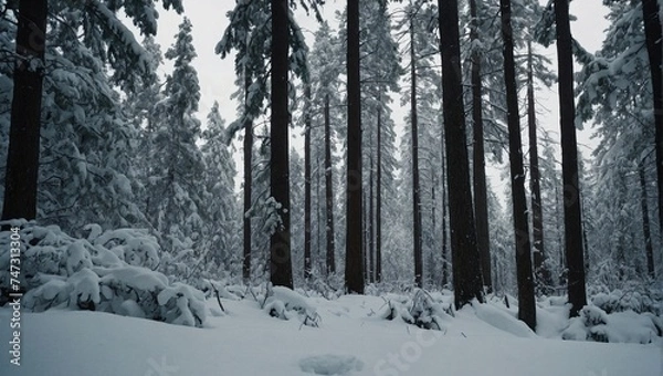 Obraz forest in winter