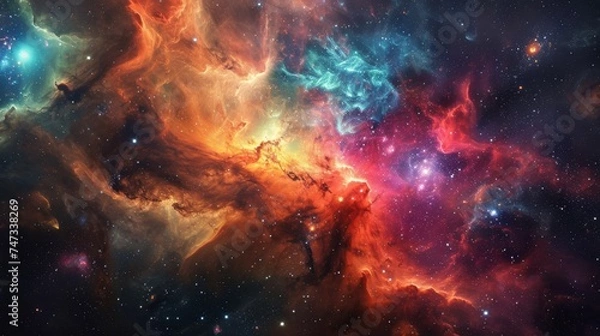 Fototapeta Space galaxy wallpaper. nebula wallpaper. Beautiful cosmic Outer Space wallpaper. Space background with shining stars. cosmos with stardust. Infinite universe and starry night. Planets wallpaper.