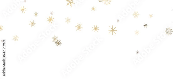 Fototapeta Sparkling Snowfall: Dynamic 3D Illustration of Falling Christmas Snowflakes