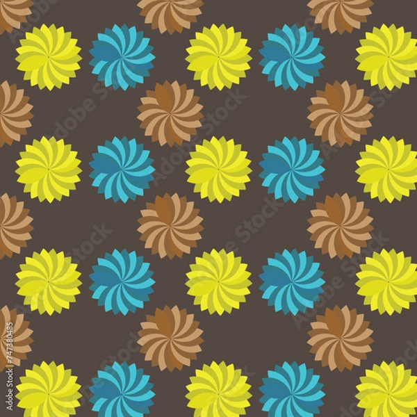 Fototapeta seamless pattern with flowers, seamless pattern, seamless flower pattern
