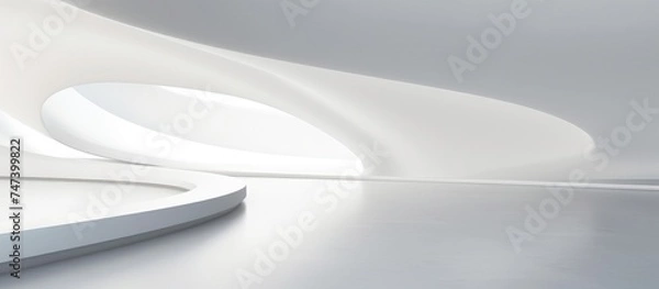 Obraz A computer mouse is placed on top of a white, smooth surface. The sleek design of the mouse contrasts with the minimalist background, creating a modern aesthetic.