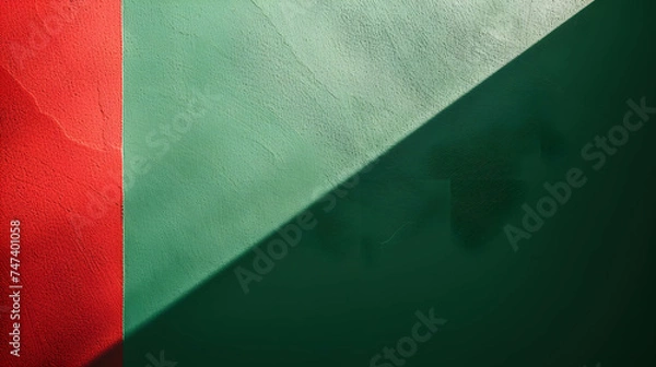 Fototapeta green and red abstract background, stock market and business background, presentation design wallpaper