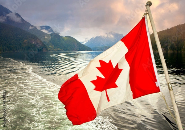 Fototapeta canadian flag