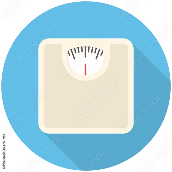 Obraz Bathroom scale icon
