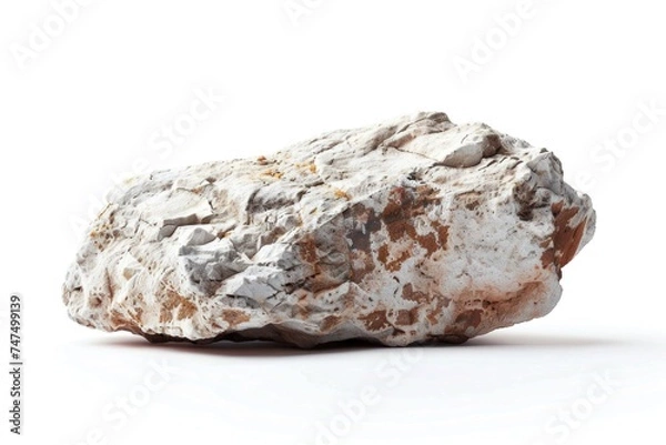 Obraz A rock sitting on a white surface. Suitable for various design projects