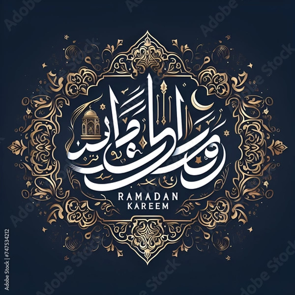 Fototapeta ramadan kareem calligraphy