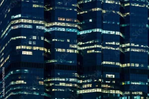 Obraz Office building at night