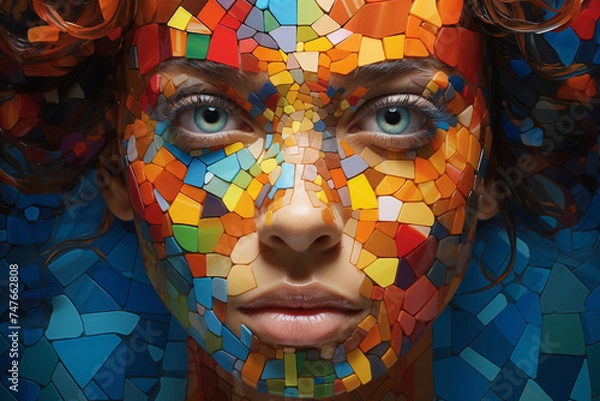 Obraz A kaleidoscope of images flashing before our eyes, each one a snapshot of a different gender experience, coming together to form a beautiful and ever-changing mosaic of identity.