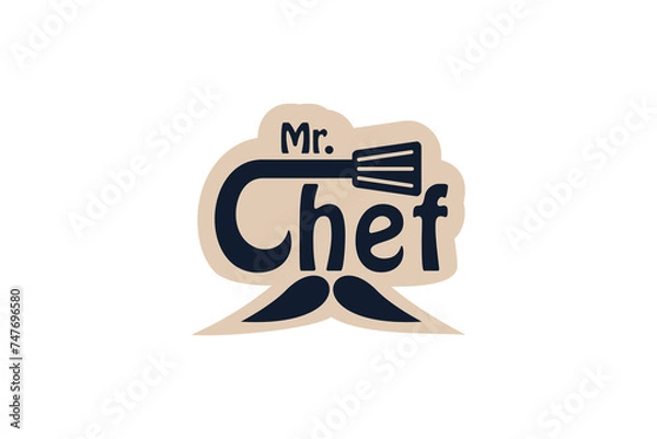 Fototapeta chef element design with creative concept