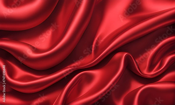 Fototapeta Red cloth texture