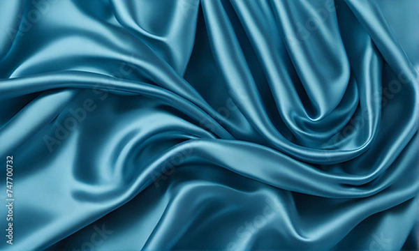 Fototapeta blue silk background