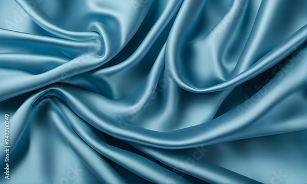 Fototapeta blue silk background