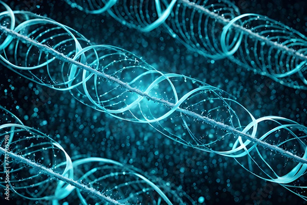 Fototapeta abstract background with dna