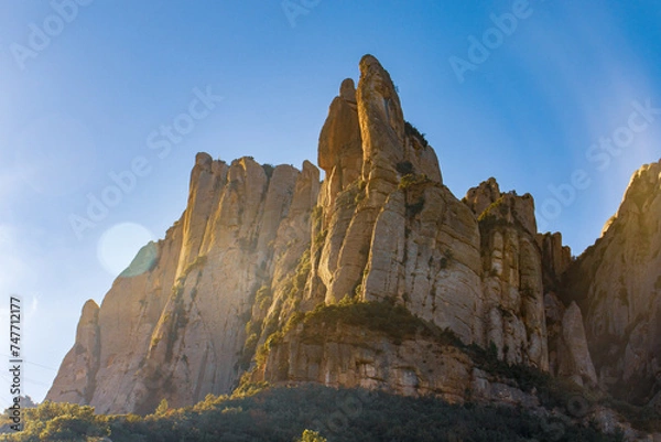 Obraz sunset in the mountains 