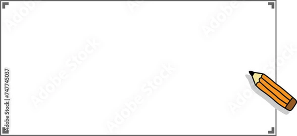 Fototapeta Empty notepad square frame, 빈 메모장 사각프레임