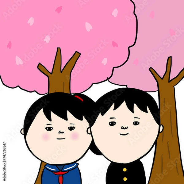 Obraz 卒業式の記念撮影
