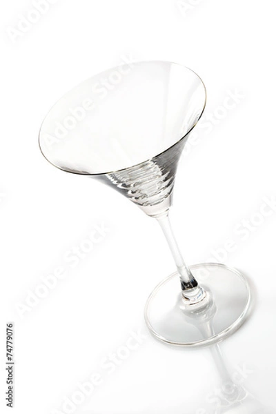 Fototapeta Empty martini glass