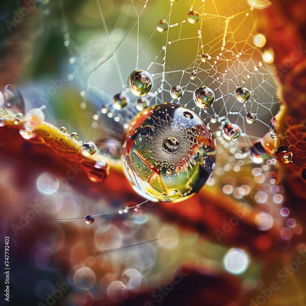 Fototapeta The Hidden World Under a Leaf