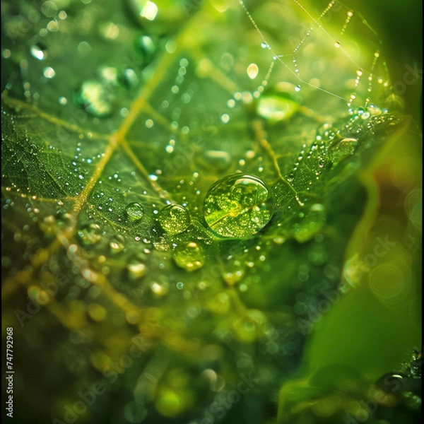 Fototapeta The Hidden World Under a Leaf