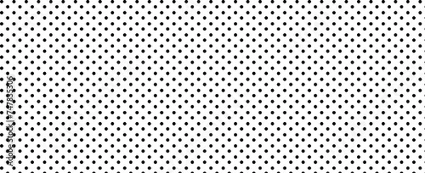 Fototapeta Dot pattern seamless background. Polka dot pattern template Monochrome dotted texture.