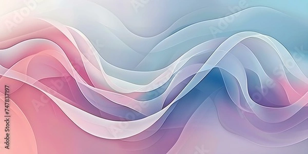 Fototapeta Ethereal Waves of Colorful Digital Artistry Unleashed