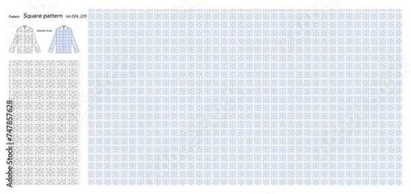 Fototapeta Wallpaper Square pattern 