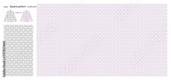 Fototapeta Wallpaper Square pattern 