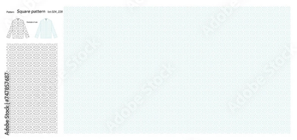 Fototapeta Wallpaper Square pattern 