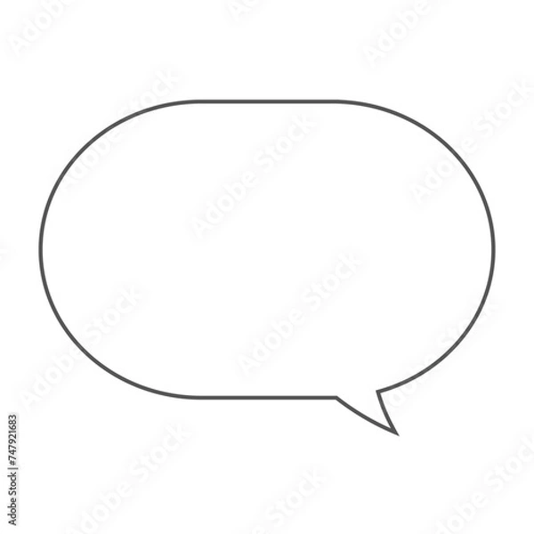 Obraz シンプルな漫画の吹き出し