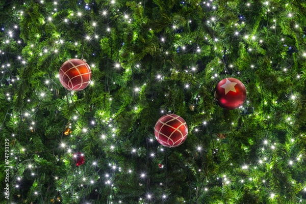 Obraz Beautiful christmas tree decoration