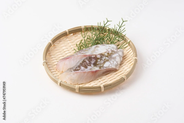 Obraz ザルにのった鱈の切り身