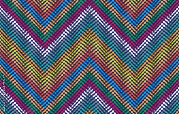 Fototapeta Moroccan seamless pattern in vector format, abstract geometric background image, fabric textile pattern.