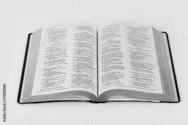 Obraz otwarta Biblia
