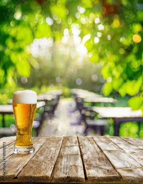 Obraz Gemütlicher Biergarten