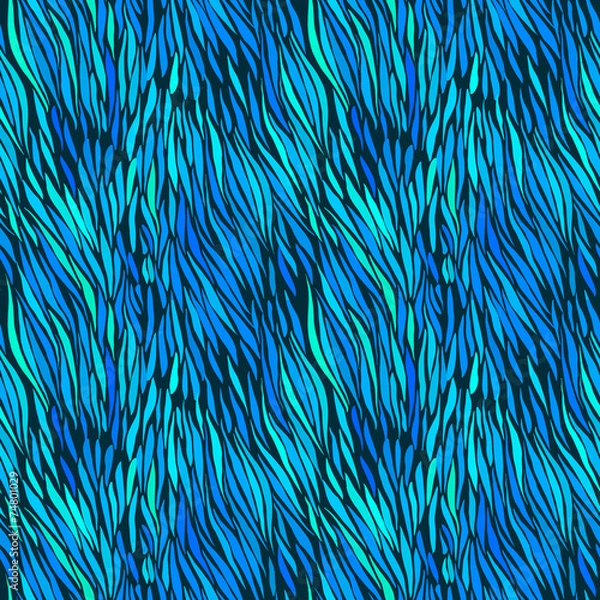 Obraz Blue ocean seamless waves