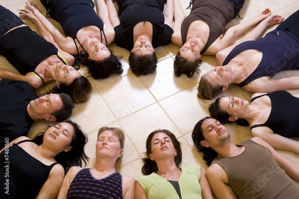 Obraz Yoga class relaxing