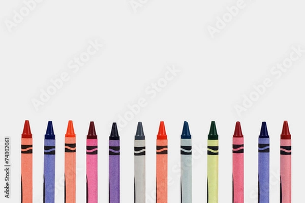 Obraz colored crayons