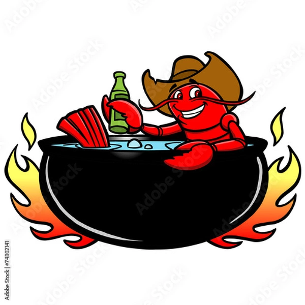 Obraz Crawfish gotuje się