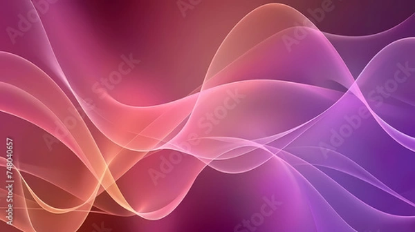 Fototapeta Abstract Colorful Wave Patterns on a Gradient Background