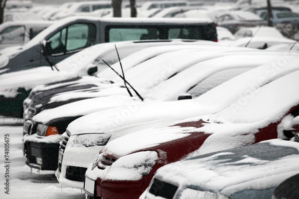 Fototapeta Autos im Winter