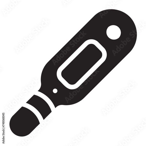 Obraz thermometer glyph icon