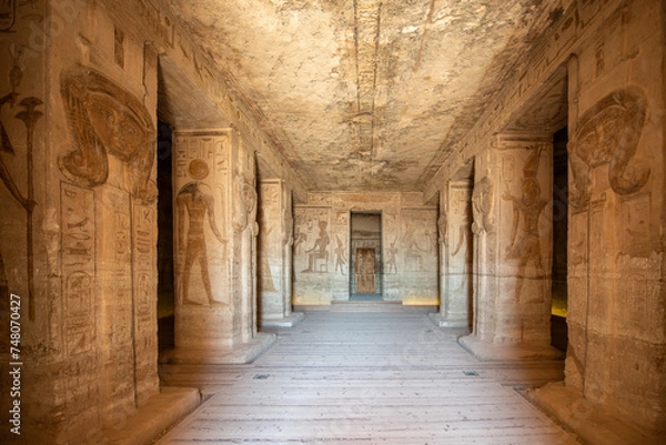 Obraz Im Tempel von Abu Simbel 