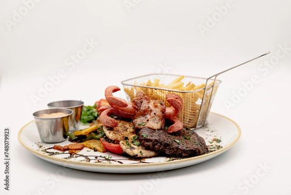 Obraz Traditioneller Grillteller