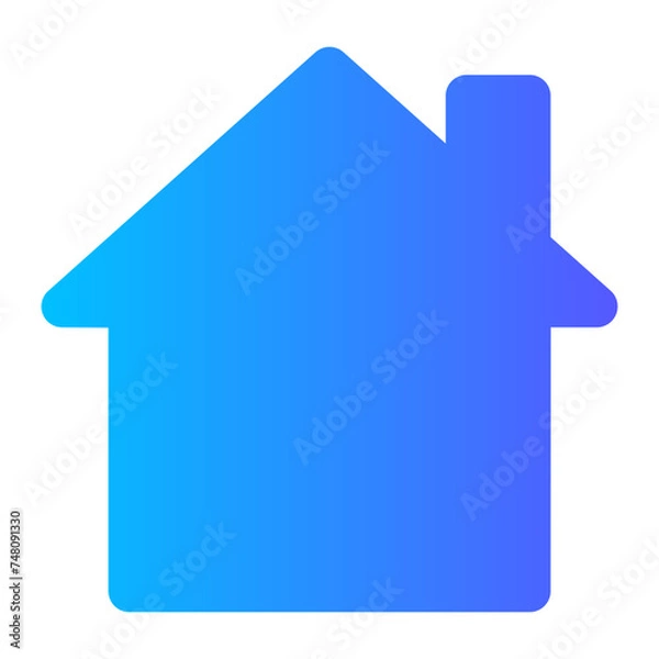 Fototapeta buildings gradient icon