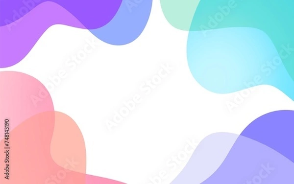 Fototapeta abstract fluid gradient on white background